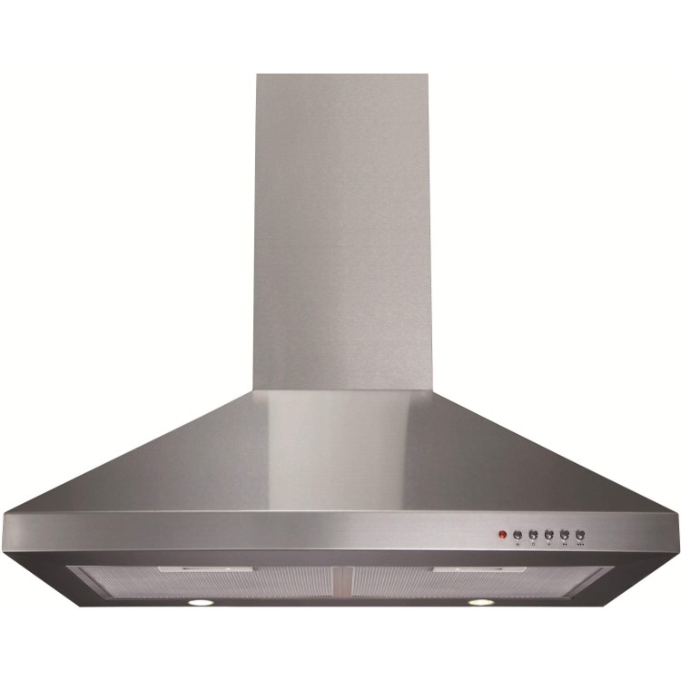 GRADE A3 - Heavy cosmetic damage - CDA ECH71SS Level 1 70cm Wide Chimney Cooker Hood Stainless Steel