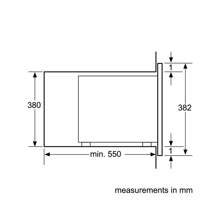 GRADE A2 - Light cosmetic damage - Neff H12WE60N0G 900W 25L Built-in Microwave Oven Stainless Steel