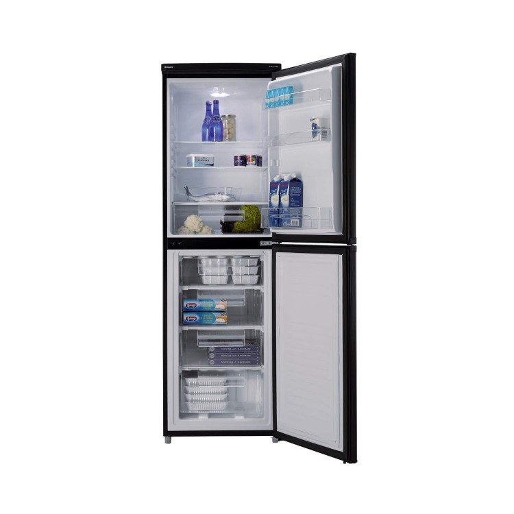GRADE A2 - Light cosmetic damage - Candy CSC1745BE 174x54cm Freestanding Fridge Freezer Black