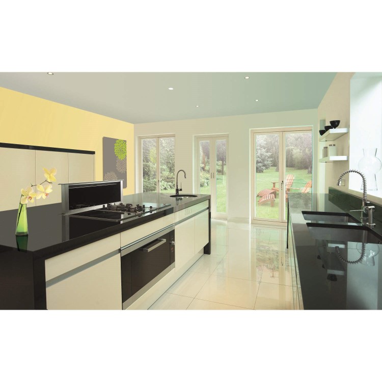 GRADE A1 - As new but box opened - Best HOOD-BE-LI-60-WH Lift 60cm Downdraft Extractor - White Glass