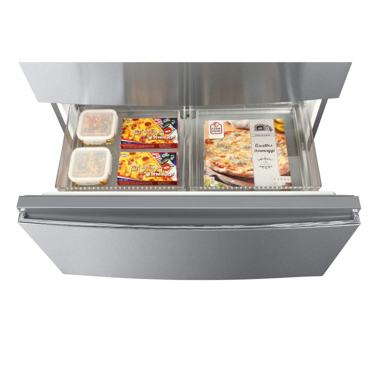 GRADE A3  - Haier HB25FWSSAAA 689L 1m Wide Frost Free American-style 4-door Fridge Freezer Stainless