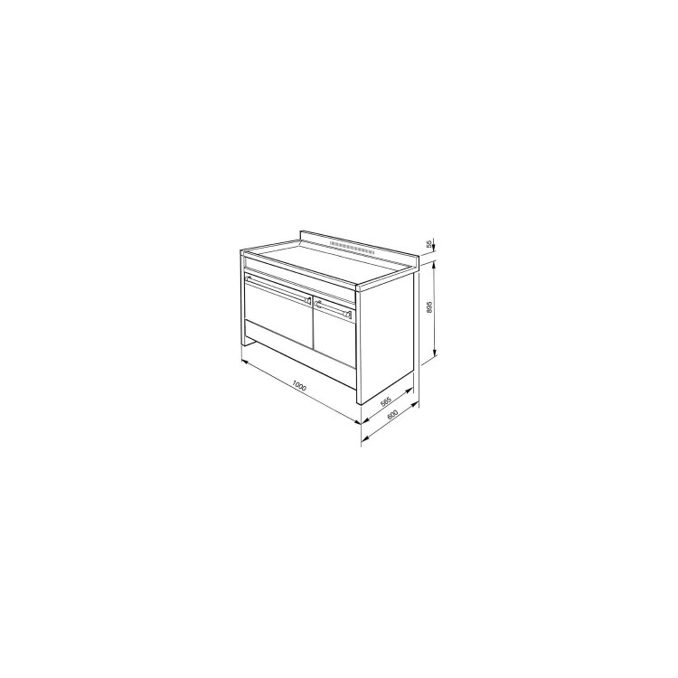 GRADE A2 - Light cosmetic damage - Smeg A2-8 Opera 100cm Dual Fuel Range Cooker in Stainless Steel
