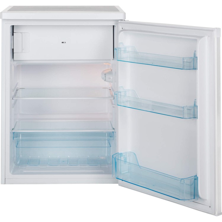 GRADE A2 - Light cosmetic damage - LEC R6014 Freestanding Under Counter Fridge With Icebox White