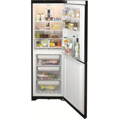 GRADE A1 - As new but box opened - Indesit BIAA12FK Freestanding Fridge Freezer - Shiny Black