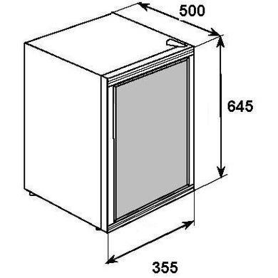 GRADE A2 - Light cosmetic damage - Baumatic BW18BL Freestanding 18 Bottle Wine Cooler - Black with Smoked Black Glass
