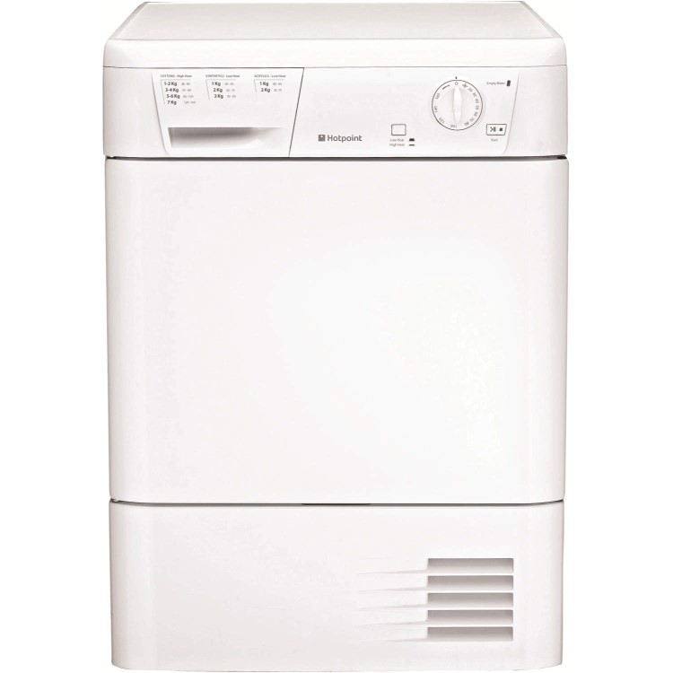 GRADE A1 - As new but box opened - Hotpoint FETC70CP 7kg Freestanding Condenser Tumble Dryer Polar White