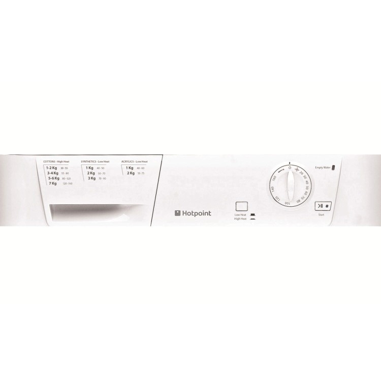 GRADE A1 - As new but box opened - Hotpoint FETC70CP 7kg Freestanding Condenser Tumble Dryer Polar White