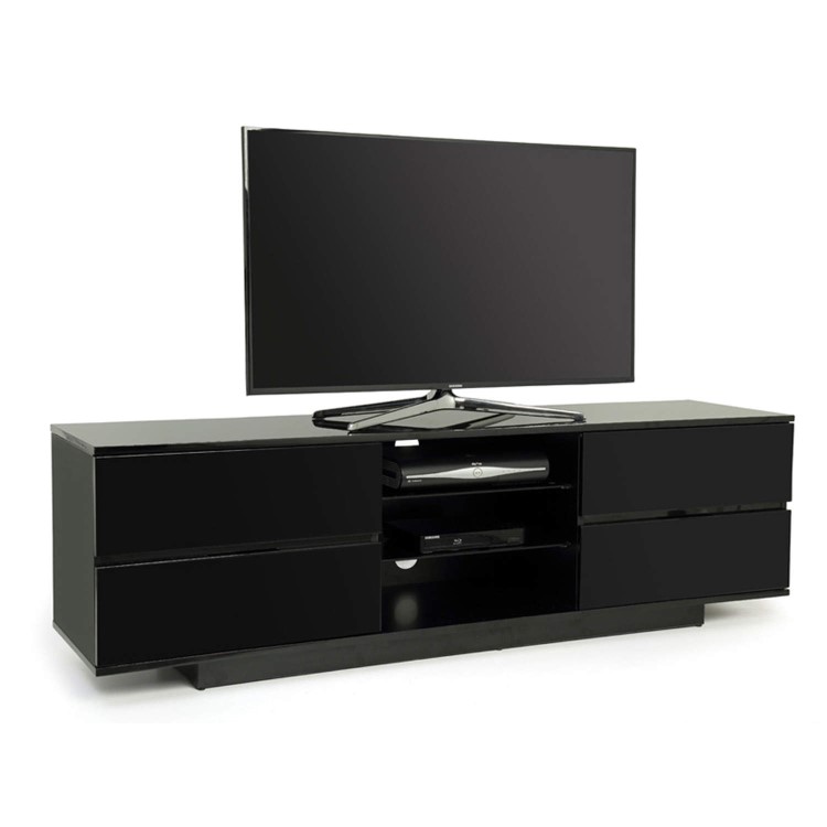 Ex Display - As new but box opened - MDA Designs Avitus TV Cabinet in Black High Gloss - up to 65 inch
