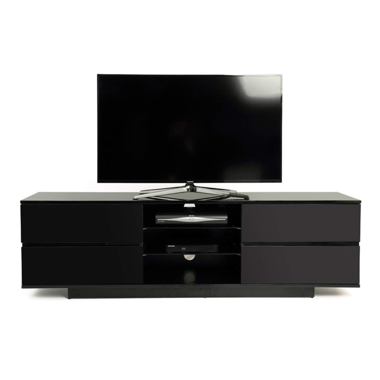 Ex Display - As new but box opened - MDA Designs Avitus TV Cabinet in Black High Gloss - up to 65 inch