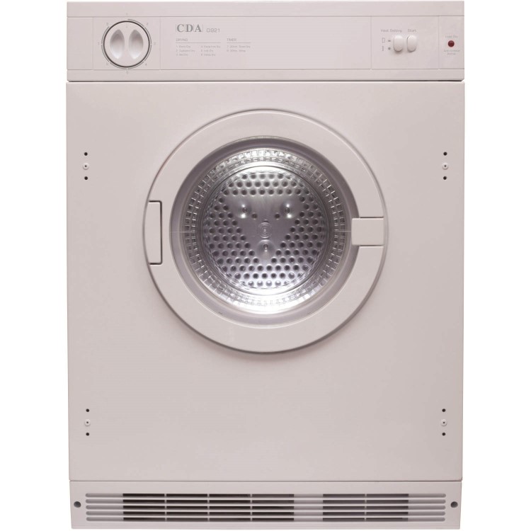GRADE A3  - CDA CI921 7kg Integrated Vented Tumble Dryer - White