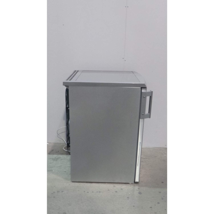 GRADE A3 - Heavy cosmetic damage - AEG A71101TSX0 92L 85x60cm Under Counter Freestanding Freezer - Silver With Antifingerprint Stainless Steel Door
