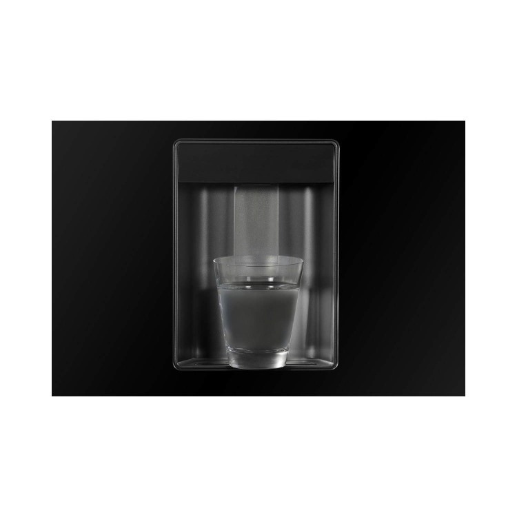 GRADE A1 - As new but box opened - Beko ASD241B Black American Fridge Freezer With Non-plumbed Water Dispenser