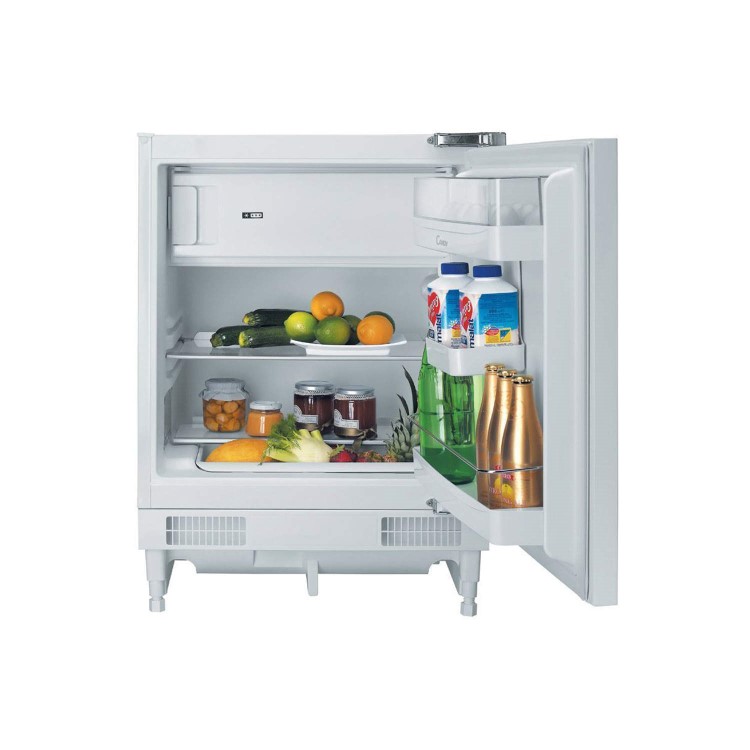 GRADE A3 - Heavy cosmetic damage - Candy CRU164EK Integrated Under Counter Fridge With Icebox