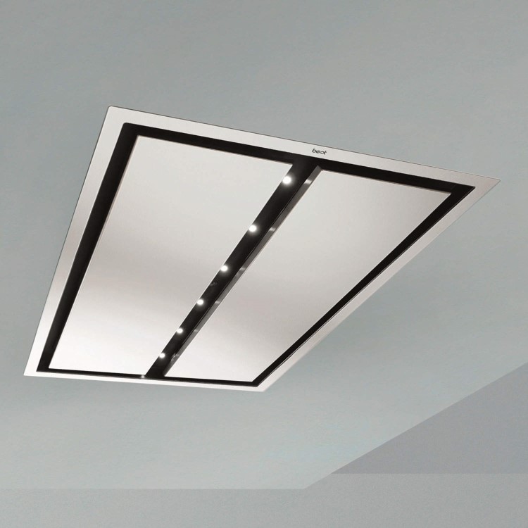 GRADE A1 - As new but box opened - Best HOOD-BE-CI-11-SS Cirrus Ceiling Integrated Island Cooker Hood Stainless Steel