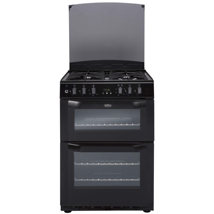 GRADE A1 - As new but box opened - Belling FSDF60DOW Double Oven 60cm Dual Fuel Cooker - Black