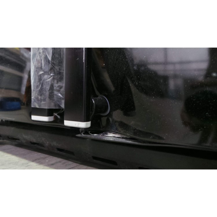 GRADE A3 - Heavy cosmetic damage - Samsung RSG5MUBP1 G-series 615 Litre Gloss Black American Fridge Freezer With Ice And Water Dispenser