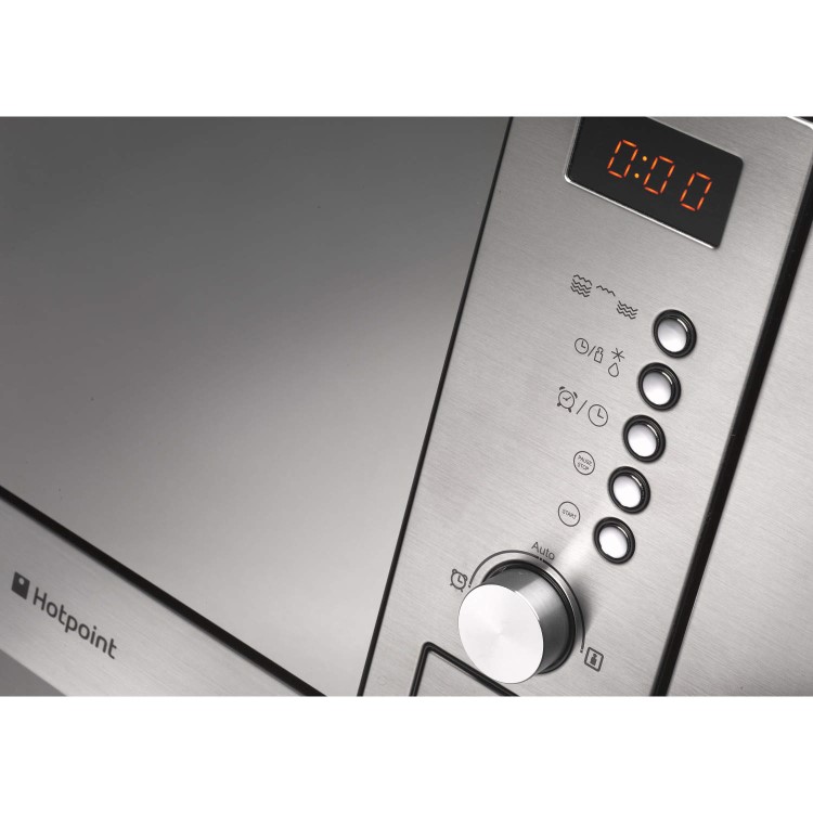 GRADE A1 - As new but box opened - Hotpoint MWH1221X 20 Litre Microwave Oven With Grill - Stainless Steel