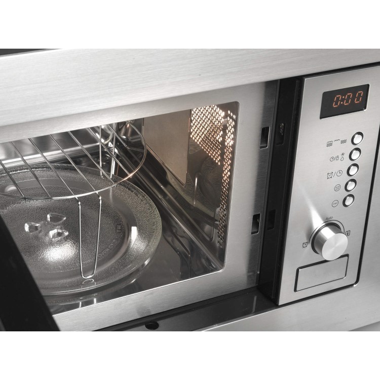 GRADE A1 - As new but box opened - Hotpoint MWH1221X 20 Litre Microwave Oven With Grill - Stainless Steel