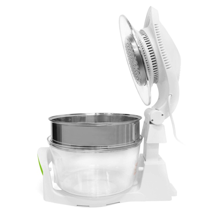 GRADE A1 - As new but box opened - GRADE A2 - Light cosmetic damage - ElectriQ 17 Litre Hinged Digital Premium Halogen Oven + Full Accessories pack - HOV17D
