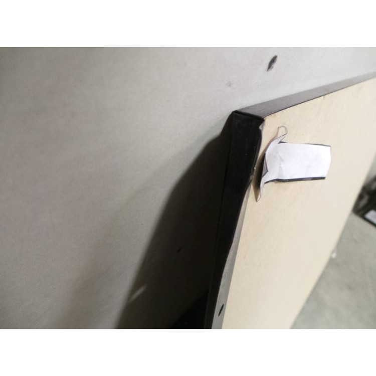 GRADE A3 - Heavy cosmetic damage - CDA CSB6BL 60cm Wide Splashback Black