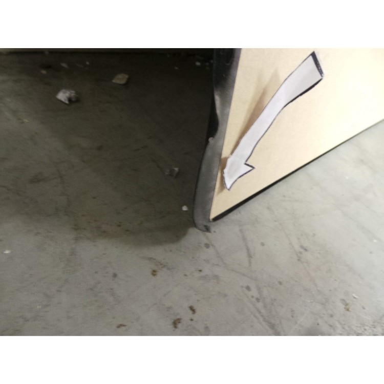 GRADE A3 - Heavy cosmetic damage - CDA CSB6BL 60cm Wide Splashback Black