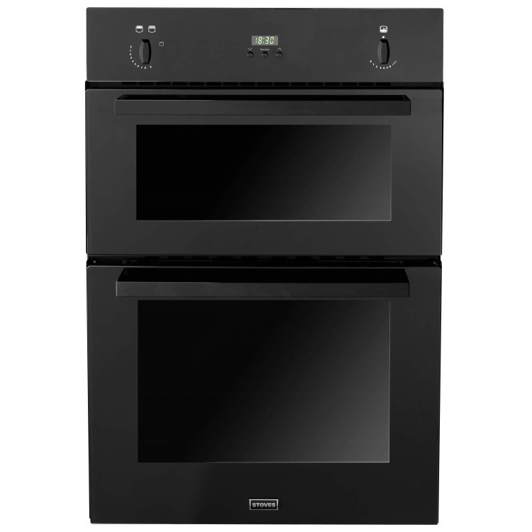 Stoves SGB900PS Gas Built In Double Oven in Black