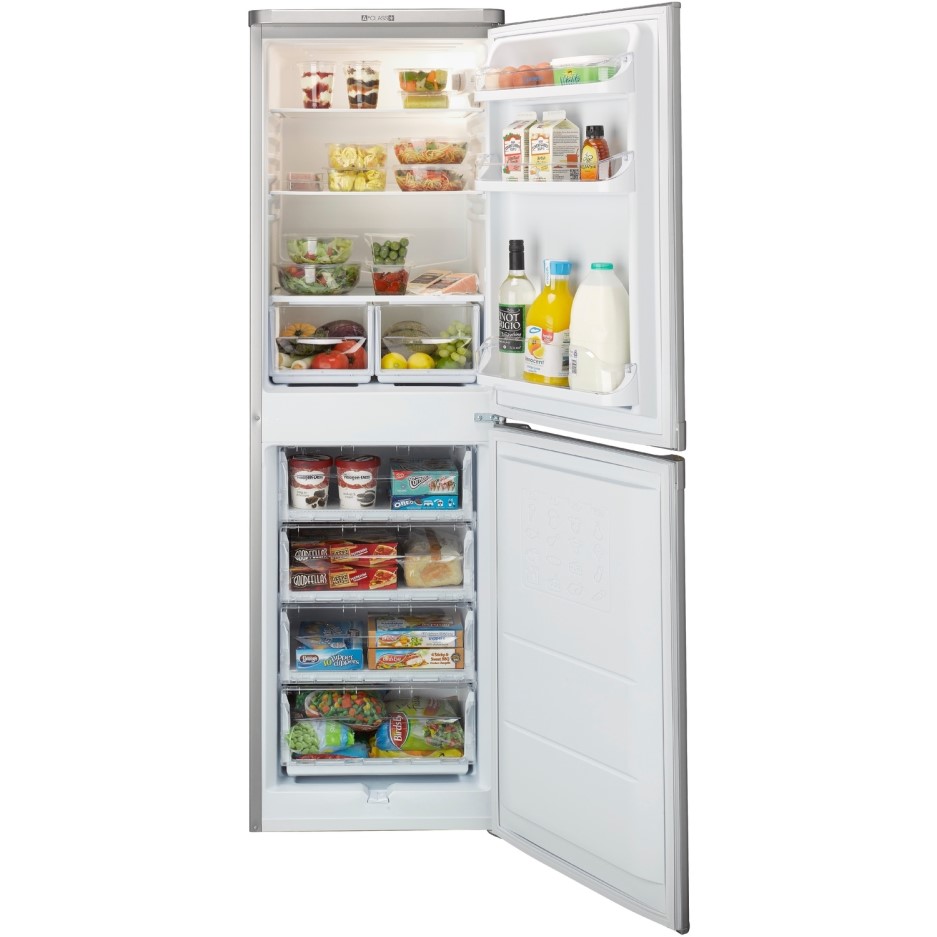 Indesit CAA55SI 55cm Wide 50/50 Split Freestanding Fridge Freezer