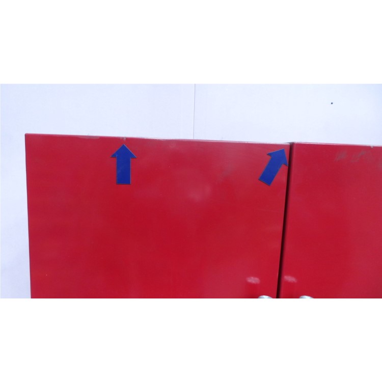GRADE A3 - Britannia FF-MONTANA-R Montana American Fridge Freezer With Ice And Water Dispenser - Gloss Red