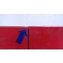 GRADE A3 - Britannia FF-MONTANA-R Montana American Fridge Freezer With Ice And Water Dispenser - Gloss Red