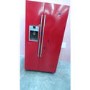 GRADE A3 - Britannia FF-MONTANA-R Montana American Fridge Freezer With Ice And Water Dispenser - Gloss Red
