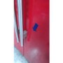 GRADE A3 - Britannia FF-MONTANA-R Montana American Fridge Freezer With Ice And Water Dispenser - Gloss Red