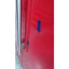 GRADE A3 - Britannia FF-MONTANA-R Montana American Fridge Freezer With Ice And Water Dispenser - Gloss Red