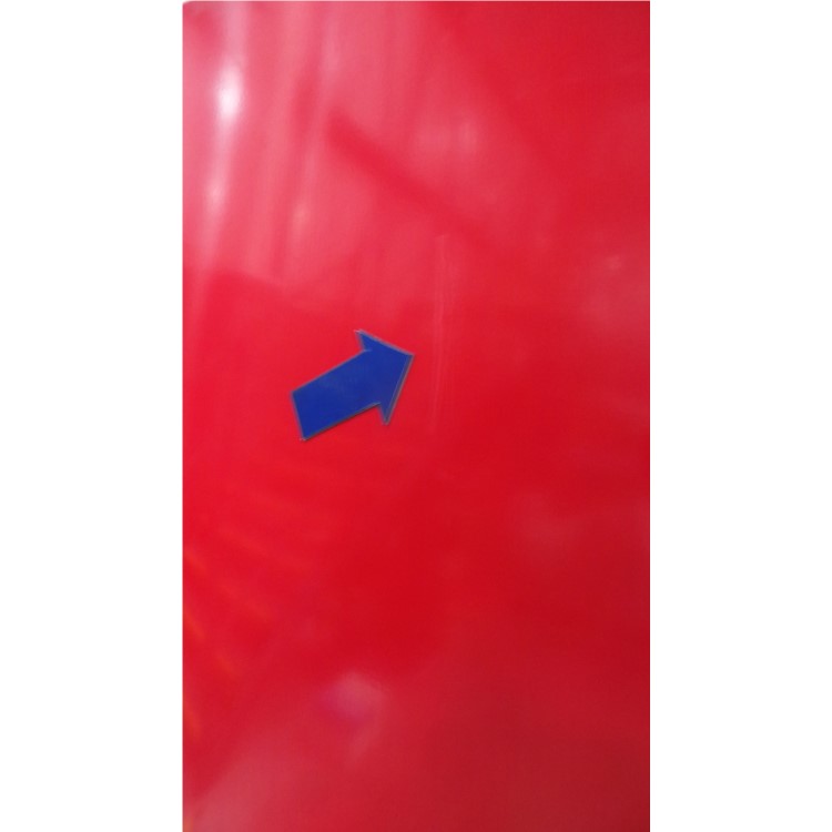 GRADE A3 - Britannia FF-MONTANA-R Montana American Fridge Freezer With Ice And Water Dispenser - Gloss Red