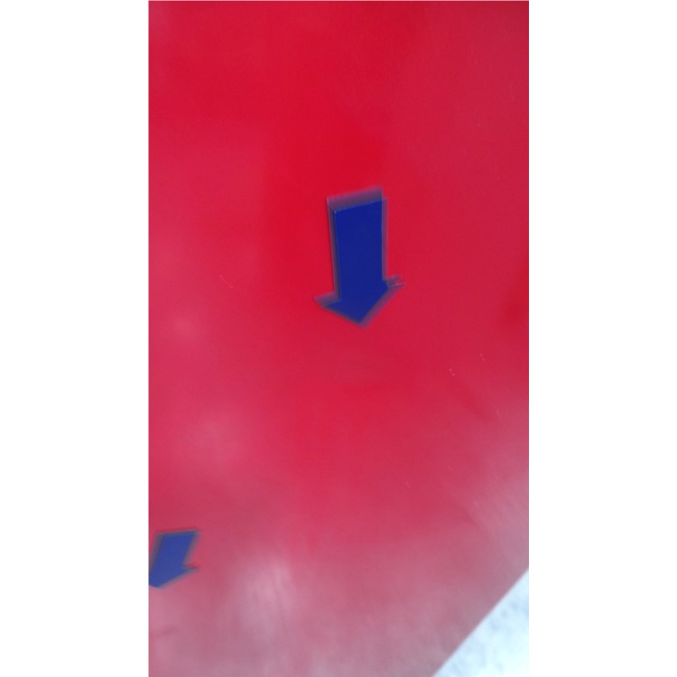 GRADE A3 - Britannia FF-MONTANA-R Montana American Fridge Freezer With Ice And Water Dispenser - Gloss Red
