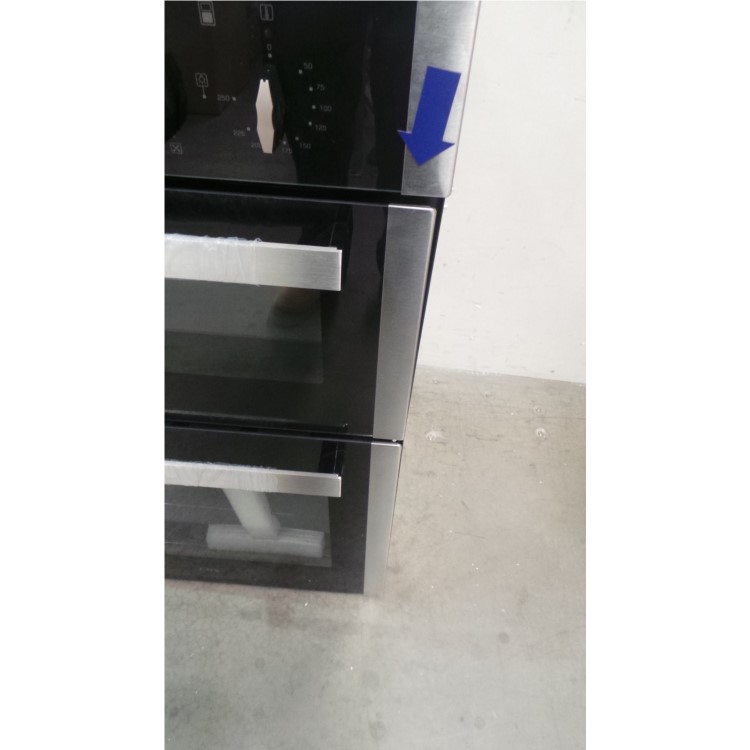 GRADE A2 - CDA DC940SS Electric Built-in Fan Double Oven With Touch Control Timer - Stainless Steel