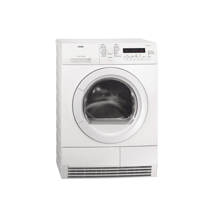 GRADE A2 - AEG T76280AC 8kg White Freestanding Condenser Tumble Dryer