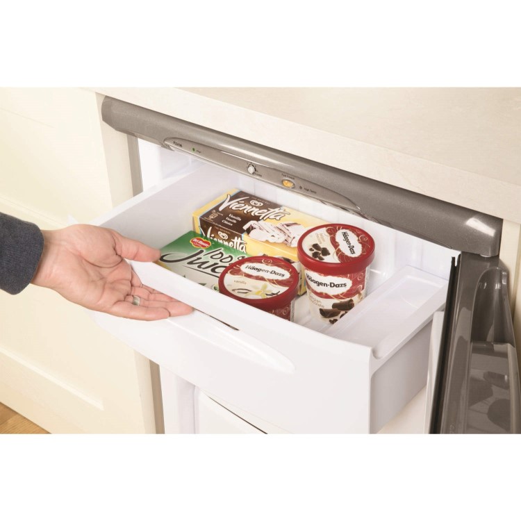 GRADE A3 - Hotpoint FZA36G 75 Litre Freestanding Under Counter Freezer Frost Free 60cm Wide - Silver