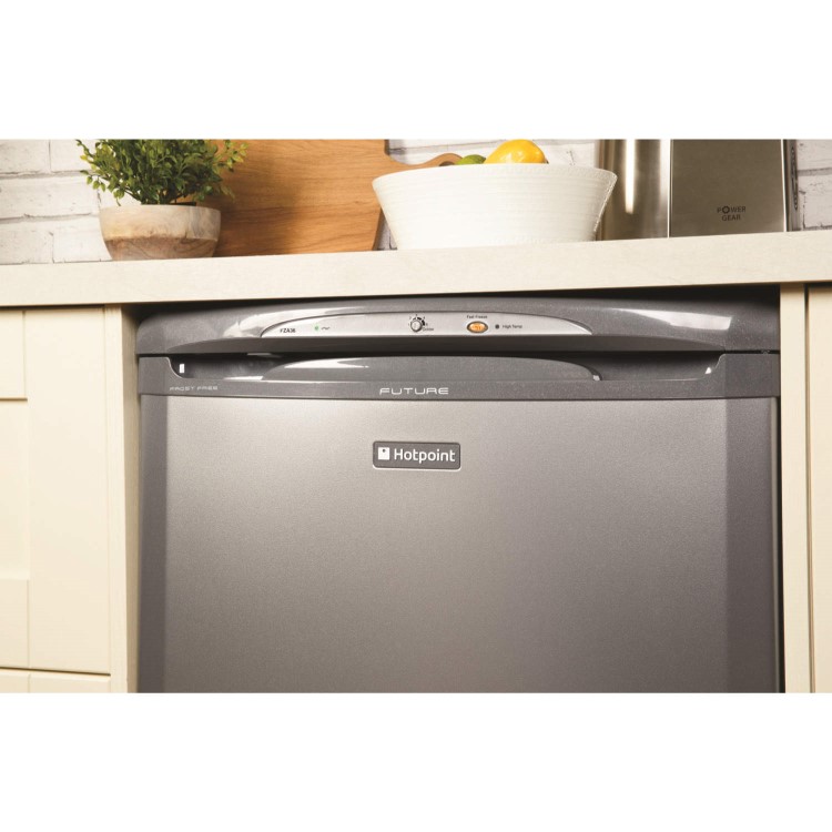 GRADE A2 - Hotpoint FZA36G Frost Free 60cm Wide Under Counter Freestanding Freezer - Graphite