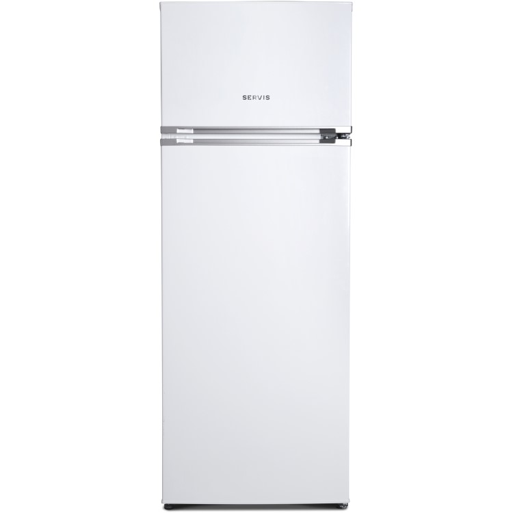 GRADE A3 - Servis T54144 144cm Top Mount Freestanding Fridge Freezer - White