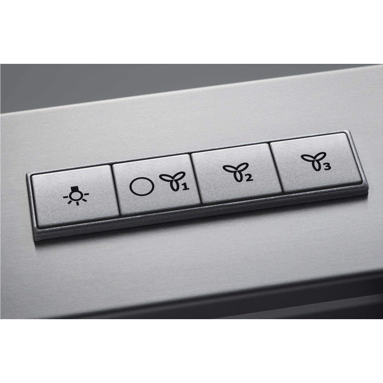 GRADE A2 - AEG X66163MK1 Low-profile Pyramid-style 60cm Chimney Cooker Hood Stainless Steel