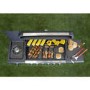 GRADE A1 - iQ Premium 6 Burner Black Gas BBQ with side burner with Free Accessory Pack Includes BBQ Cover and Utensil Set