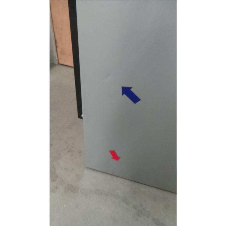GRADE A3 - Hotpoint FFAA52S Ice Diamond Freestanding Fridge Freezer Silver