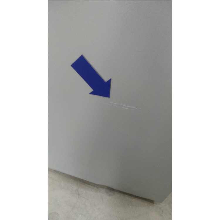 GRADE A3 - Hotpoint FFAA52S Ice Diamond Freestanding Fridge Freezer Silver