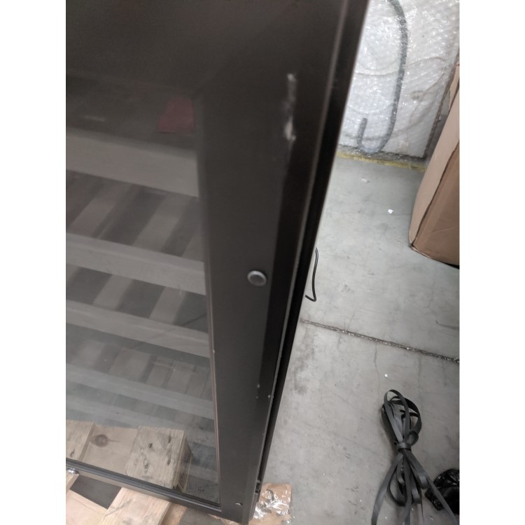 GRADE A2 - electriQ 60cm Wide 51 Bottle Dual Zone Wine Cooler - Black