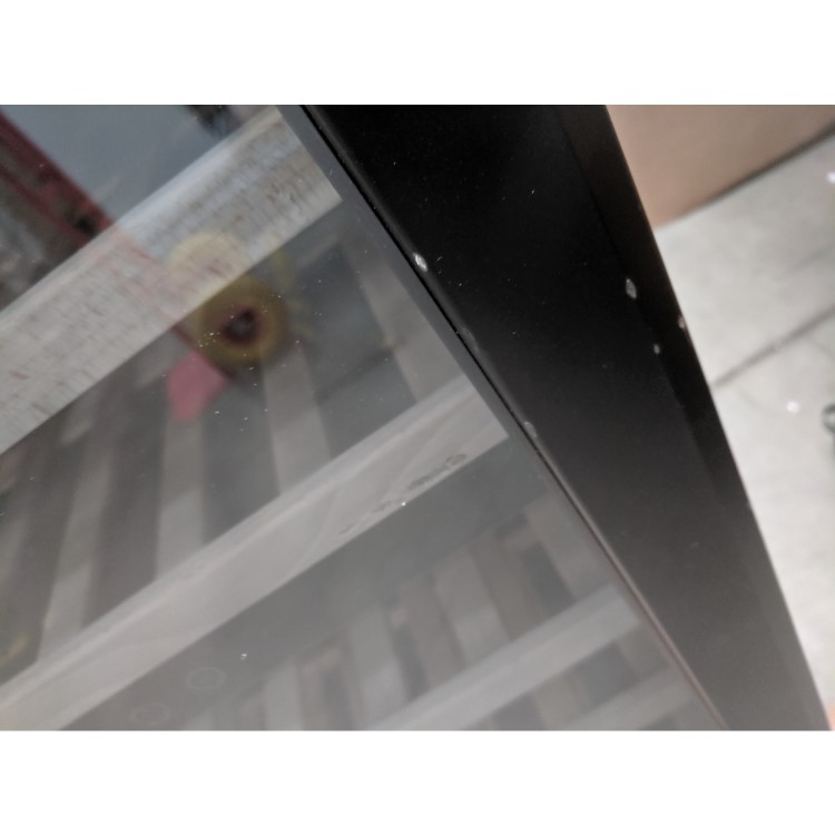 GRADE A2 - electriQ 60cm Wide 51 Bottle Dual Zone Wine Cooler - Black