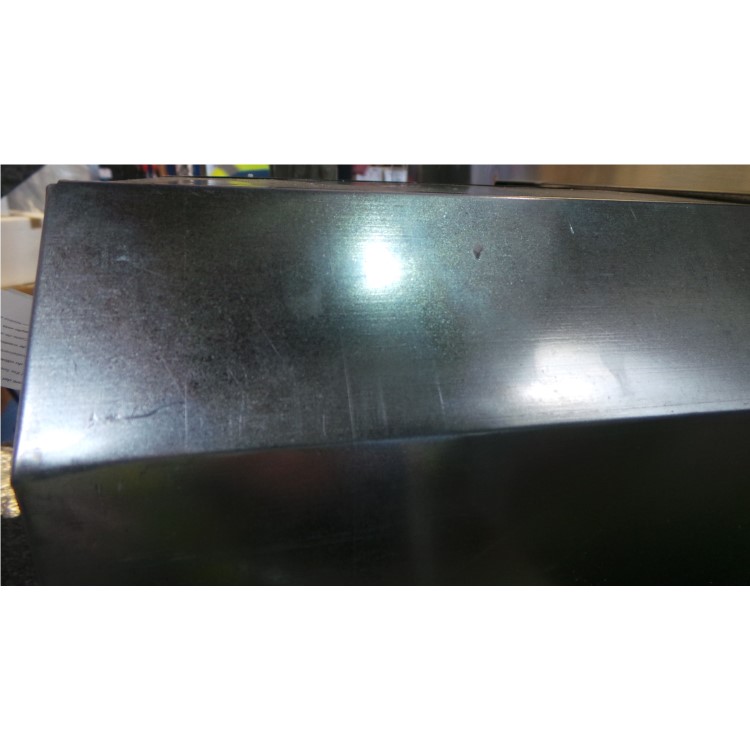GRADE A2 - Rangemaster 100cm Chimney Cooker Hood Stainless Steel And Glass