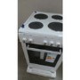 GRADE A3 - ElectriQ 50cm Electric Single Cooker With Solid Hotplate - White
