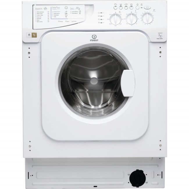 Indesit IWME147 7kg 1400rpm Integrated Washing Machine - White