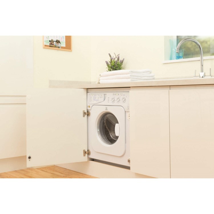 GRADE A1 - Indesit IWME147 7kg 1400rpm Integrated Washing Machine
