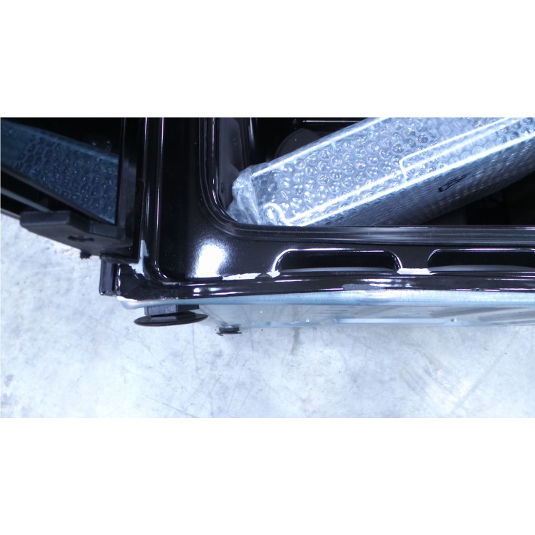 GRADE A2 - Hotpoint HUE61KS 60cm Wide Double Oven Electric Cooker With Ceramic Hob - Black